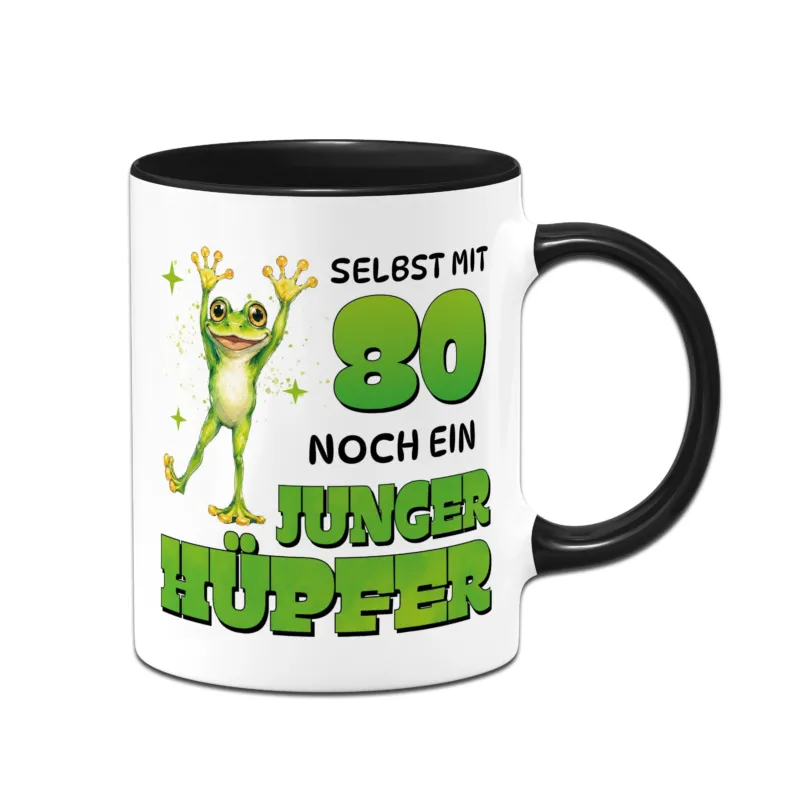 Bild: Tasse - Selbst mit 80 noch ein junger Hüpfer.