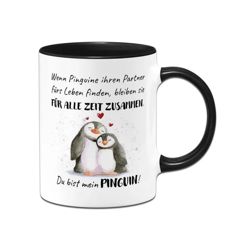 Bild: Tasse - Für alle Zeit zusammen... Du bist mein Pinguin!.