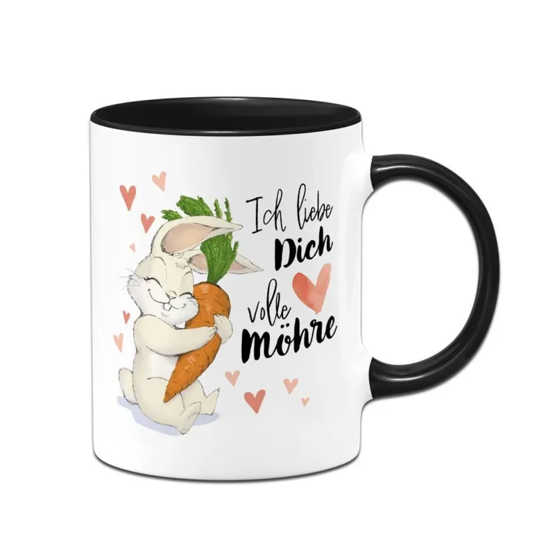 Bild: Tasse - Ich liebe Dich volle Möhre (Hase).