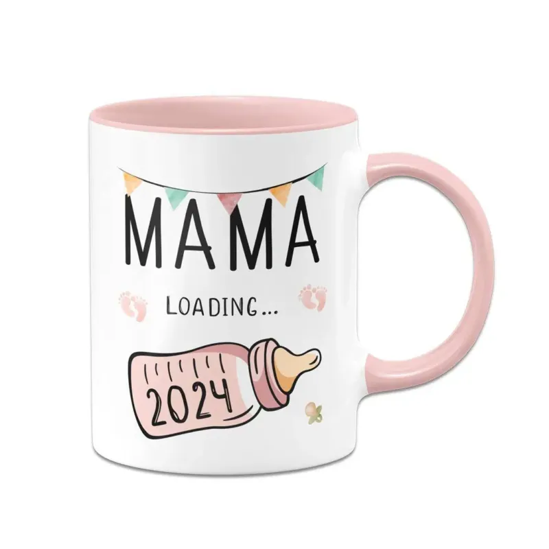 Bild: Tasse - Mama loading mit Babyflasche.