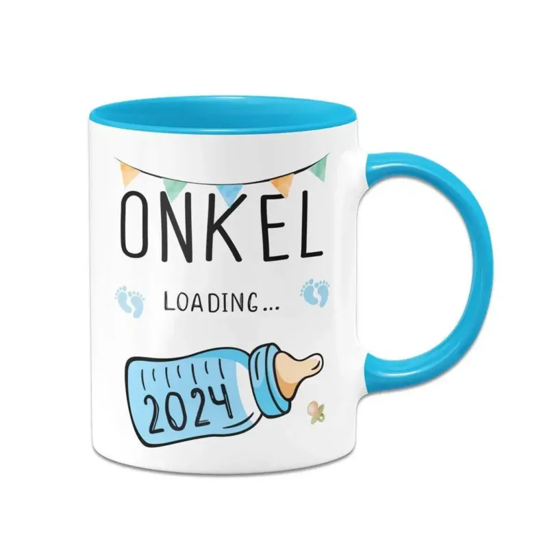 Bild: Tasse - Onkel loading mit Babyflasche.