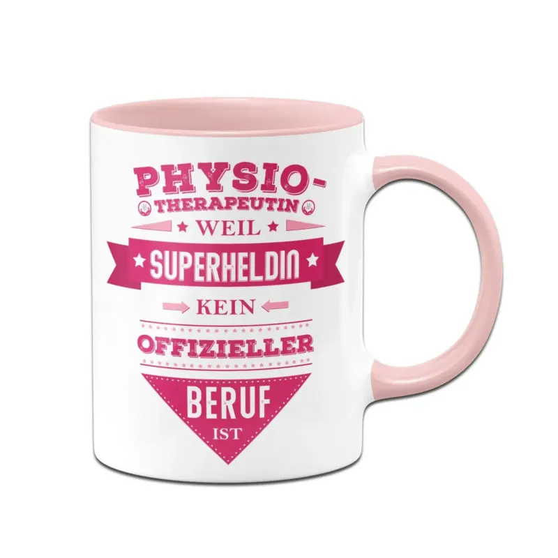 Bild: Tasse - Physiotherapeutin weil Superheldin kein offizieller Beruf ist.