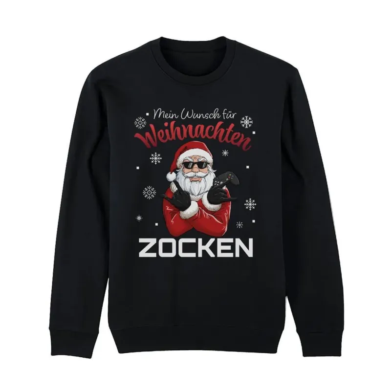 Bild: Weihnachtspullover - Mein Wunsch für Weihnachten: Zocken.
