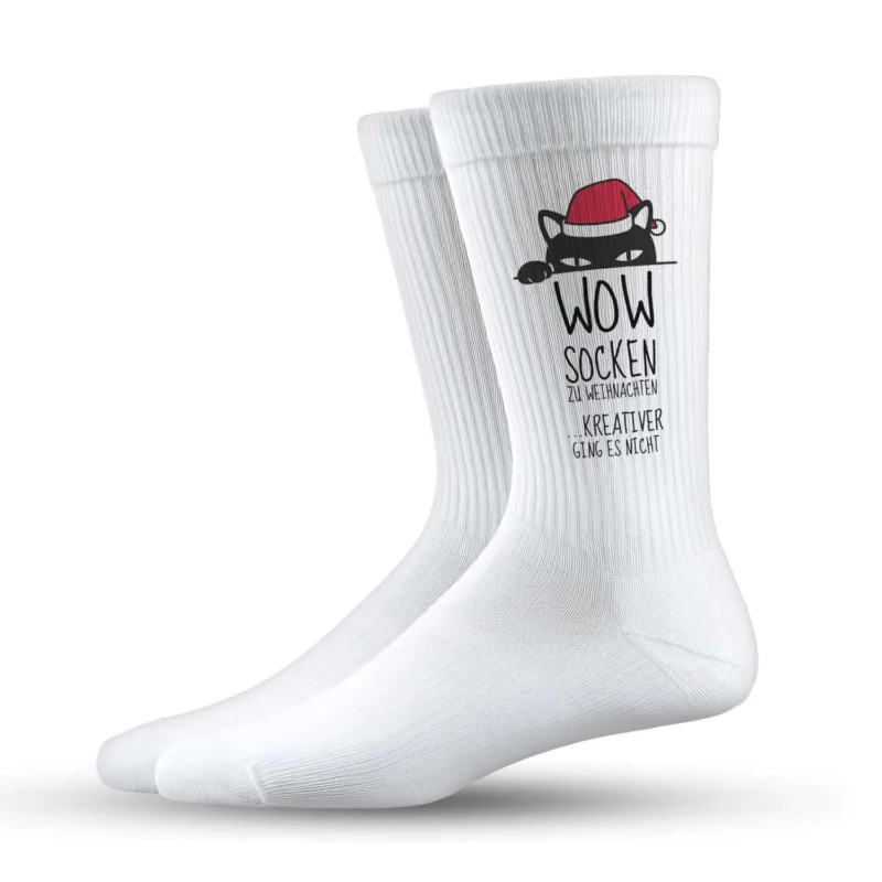 Bild: Socken - WOW Socken zu Weihnachten. Kreativer ging es nicht.