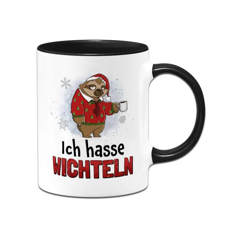 Bild: Tasse - Ich hasse Wichteln - Ratzfatz das Faultier.