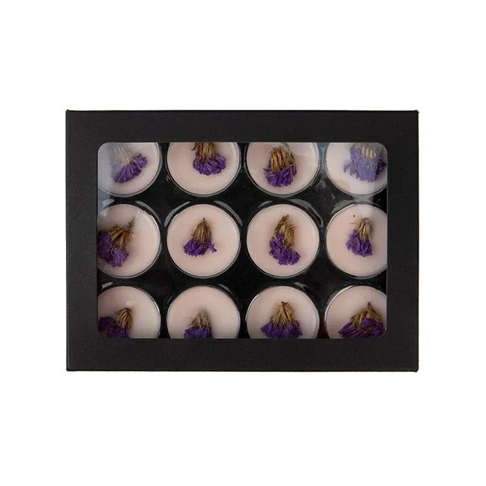 Black Kraft Artisan Candy Box Set, Round Insert 10.2x2.1x13.8 cm