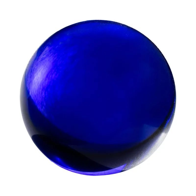 Blaue Glaskugel ohne Einschlüsse Ø 80 mm