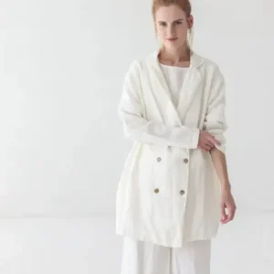 Classic Oversized Linen Jacket - Epic Linen luxury linen