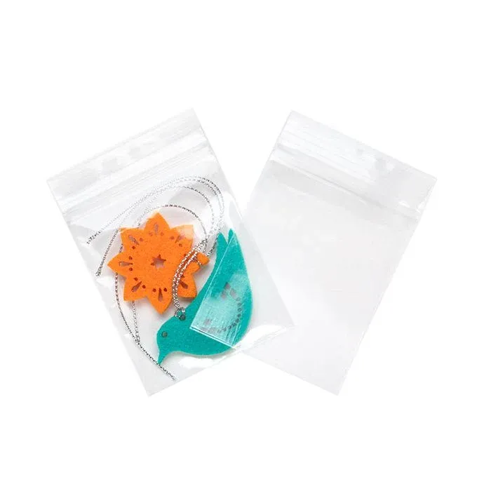 Grip Seal Bags 6.5x7.5cm Crystal Clear PP 75 micron