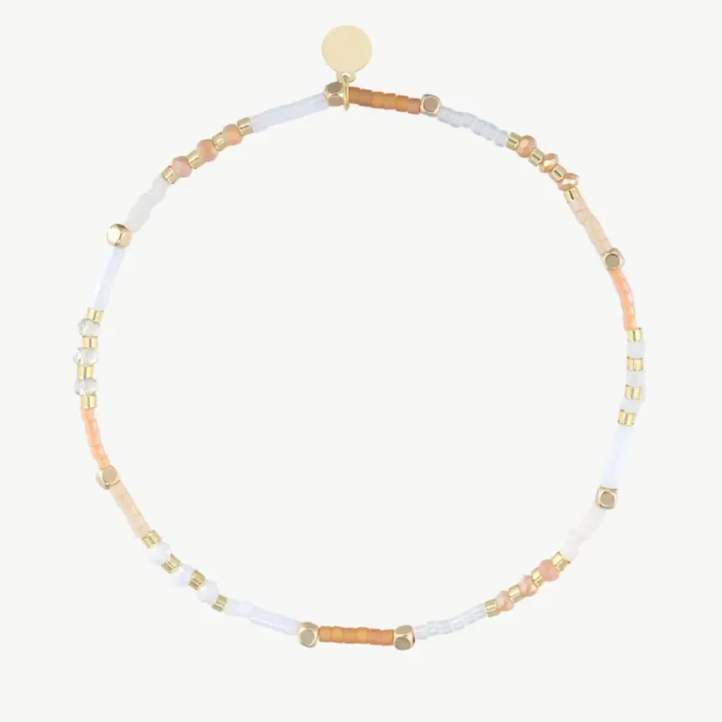 Damen Armband elastisch mit Glasperlen