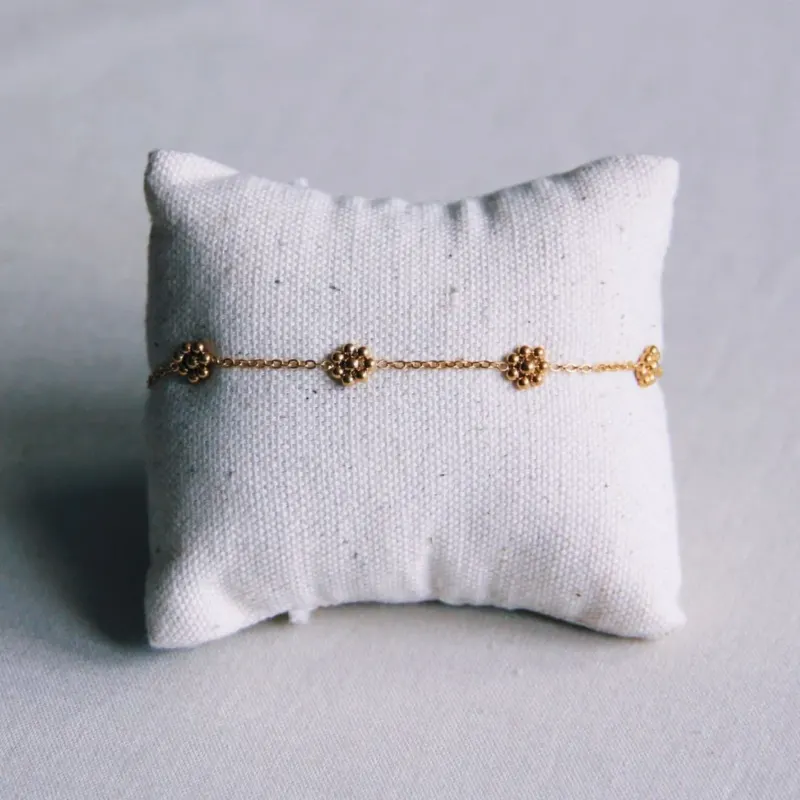 Damen Armband 'Gänseblümchen Design' gold
