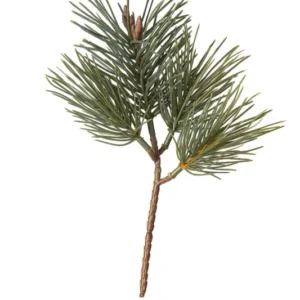 Kunstblume Kiefernzweig grün 22cm
