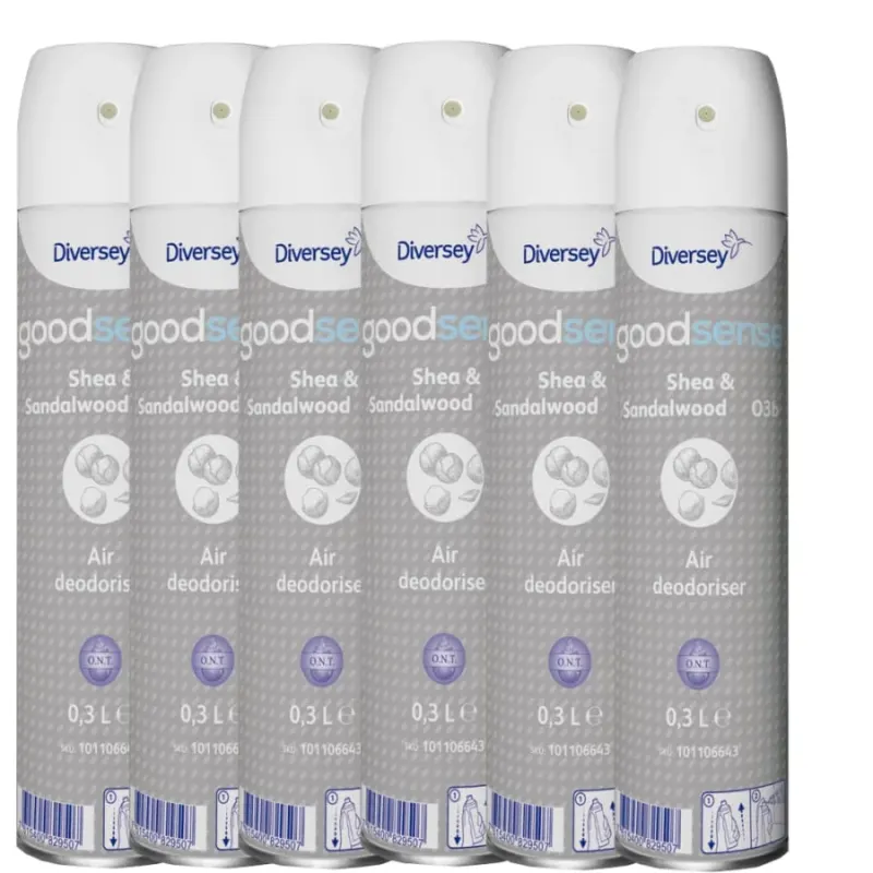 Diversey Good Sense Raumspray Shea & Sandalwood, orientalisch 6 x 300 ml