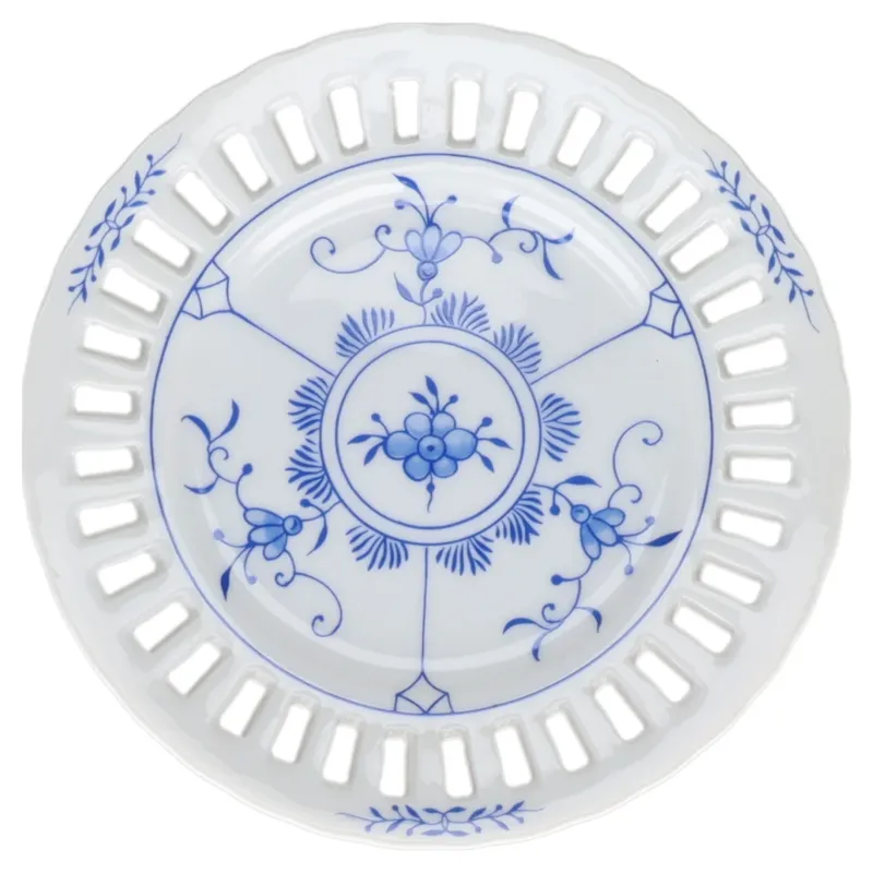 Durchbruchteller Wandteller klein Warnecke Friesisch blau