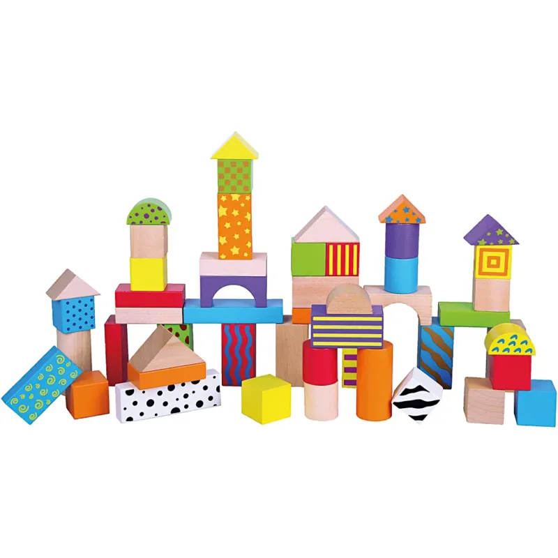 VIGA wooden blocks, size 3 cm, 50 parts/ 1 set