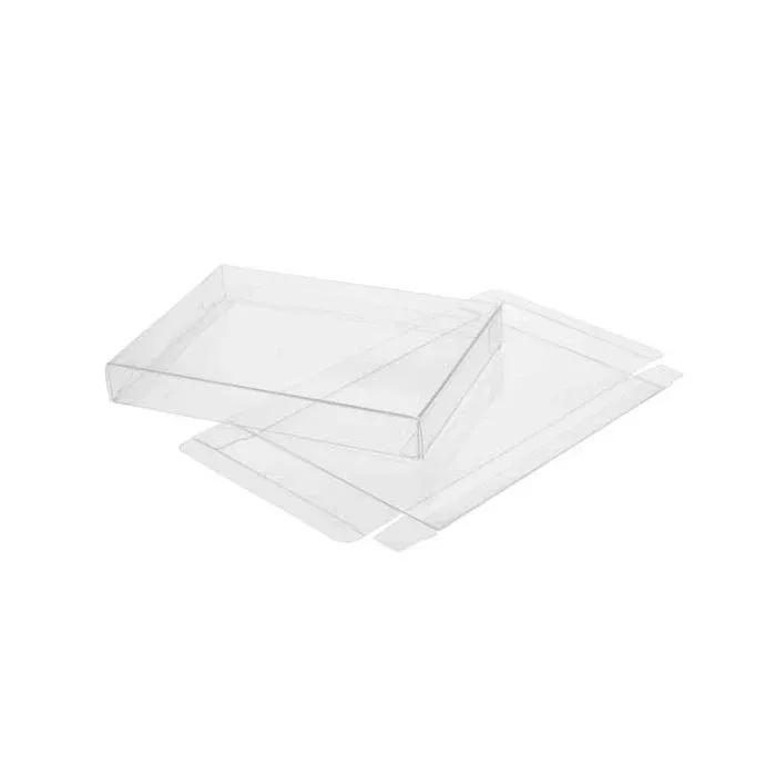 Plastic Gift Boxes 20.6x2.5x20.6cm Crystal Clear