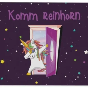 Bild: Fußmatte - Komm Reinhorn - Einhorn.