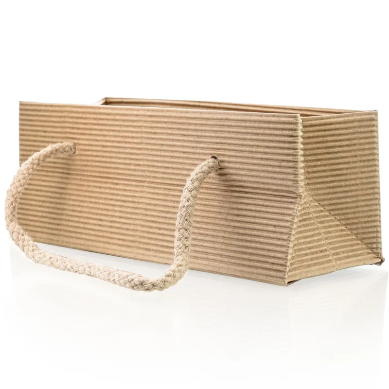 Geschenktasche -natur- für Gläser