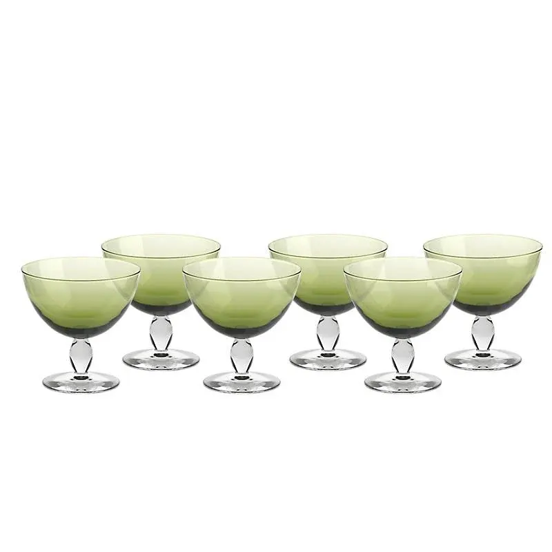 Eiscremeglas Mezzo 6er-Set Colori Vero 12cm grün