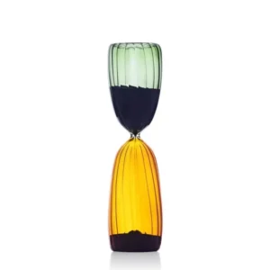 Sanduhr Times green/amber Eieruhr Zeitmanagement Zeitmesser Zahnputzuhr Kristallglas