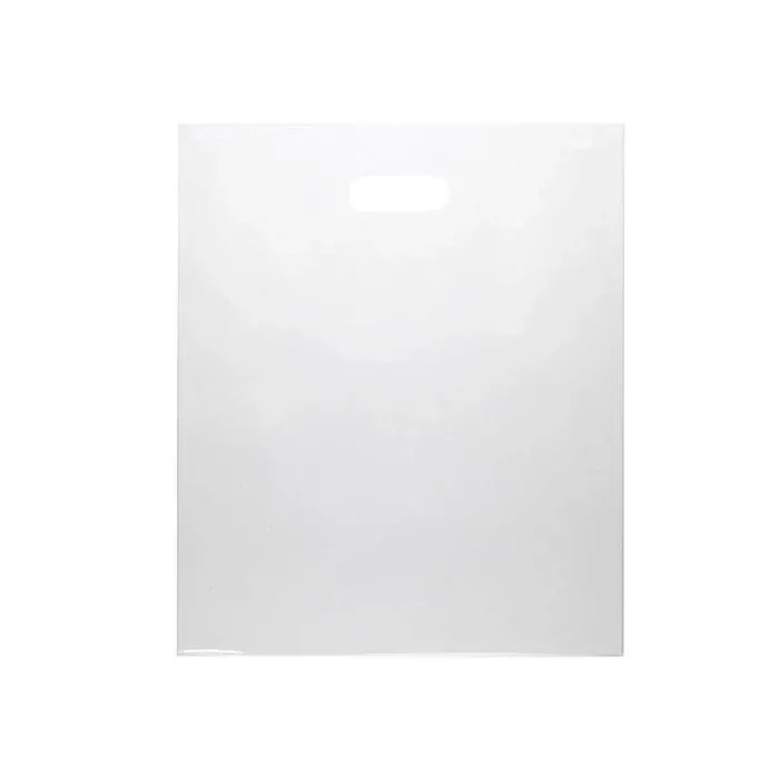 Plastic Carrier Bags Clear 38.1x45.7cm 60 micron LDPE