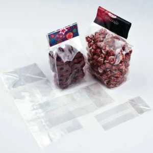 Block Bottom Bags Clear 5x4x12.5cm