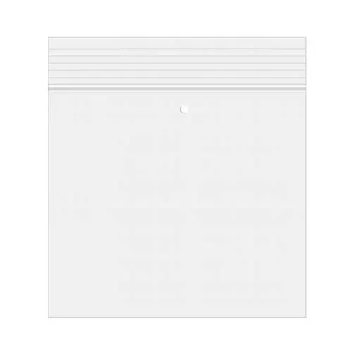 Grip Seal Bags with Vent-hole 15x15cm Crystal Clear PP 50 micron
