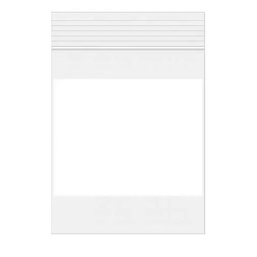 Grip Seal Bags with Write-on-Panel 15x23cm PE 100 micron
