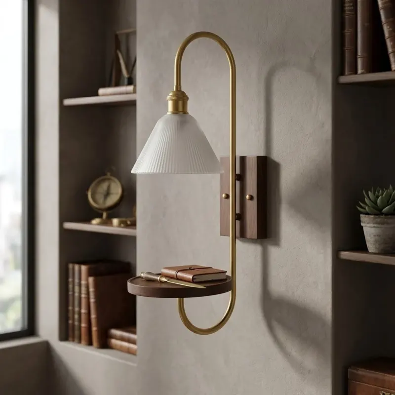American Vintage Glass Wall Ambient Lamp - Image 0