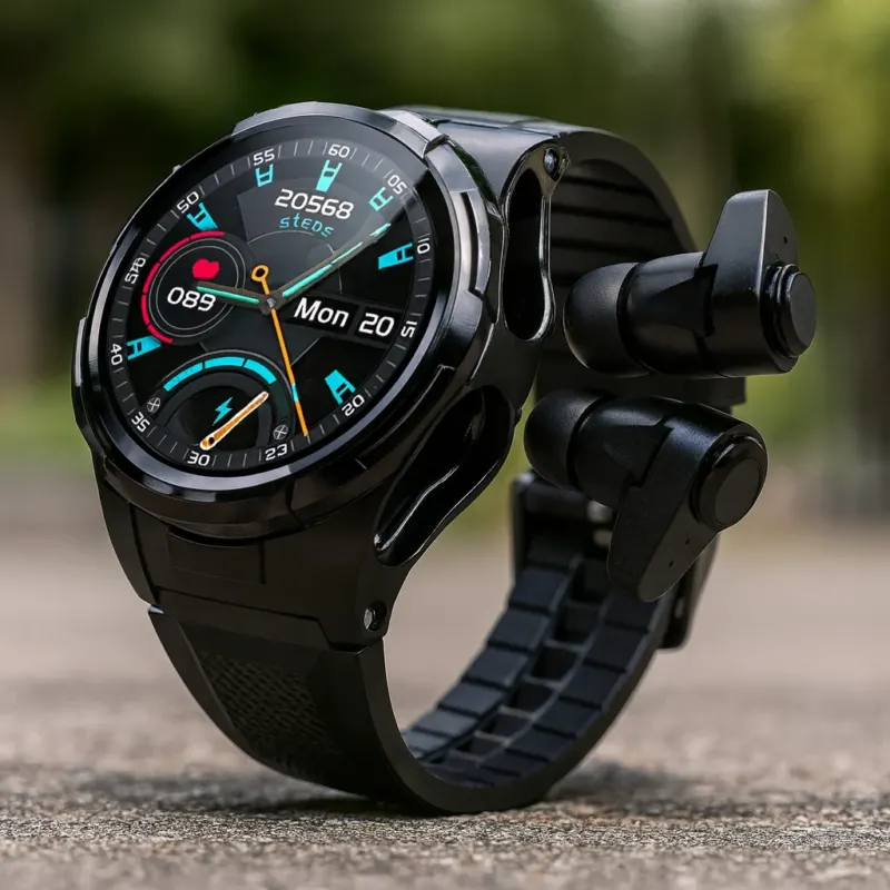 Touch Screen Earphones Sport Smartwatch - Image 0