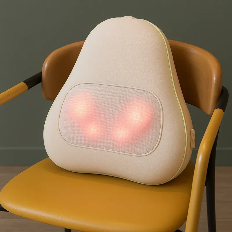 Ergonomic Back Support Heated Vibration Massager - Image 0