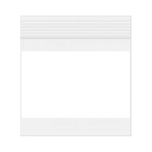 Grip Seal Bags with Write-on-Panel 5x5cm Crystal Clear PP 50 micron