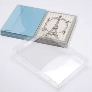 Plastic Gift Boxes 18.7x1.6x26.8cm Crystal Clear