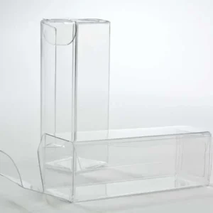 Plastic Gift Boxes 2.5x2.5x7.6cm Crystal Clear