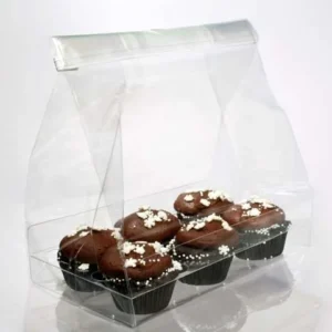 Cupcake Bags for Six Minis with Insert 17,8 x 10,2 x 22,9cm