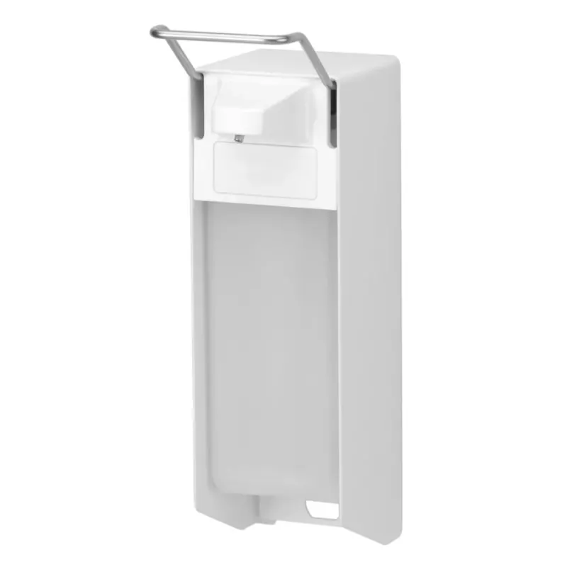 ingo-man® classic T 26 P/25 Seifen- und Desinfektionsmittelspender, weiß kurzer Bedienhebel