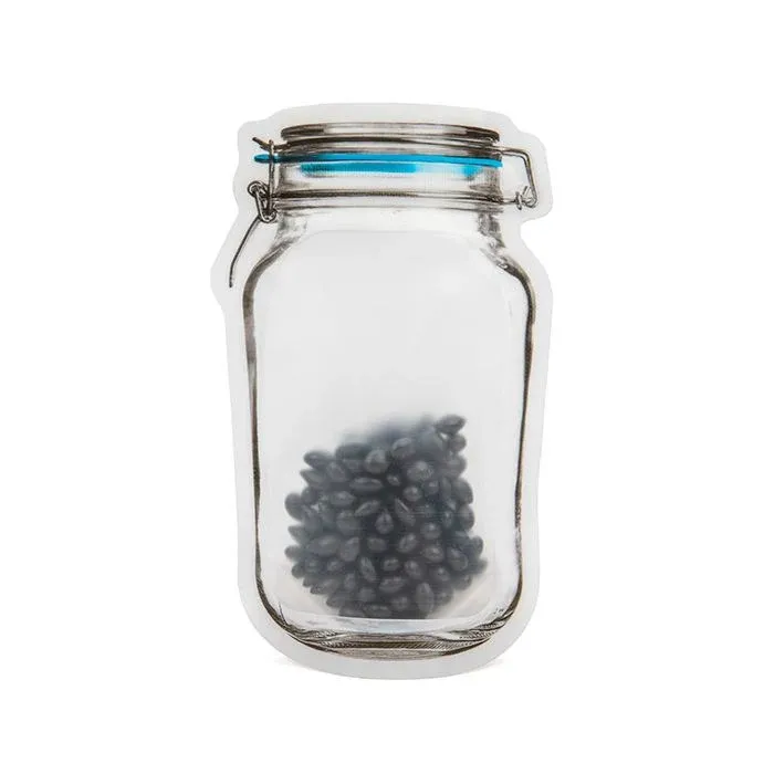 Stand Up Pouch Clamp Lid Jar 9x5,2x14,9cm