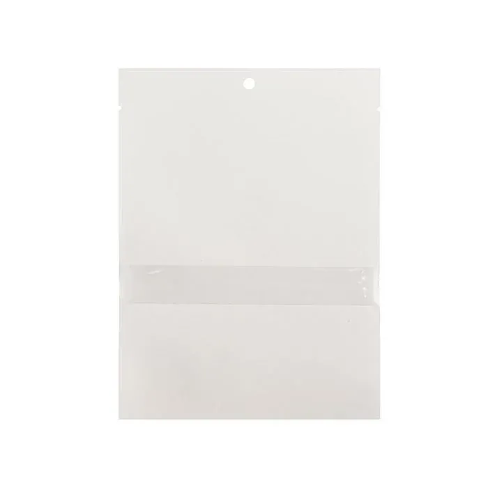 Kraft Bags White Eco-fiendly 12,7x17,8 cm Sealable With Window