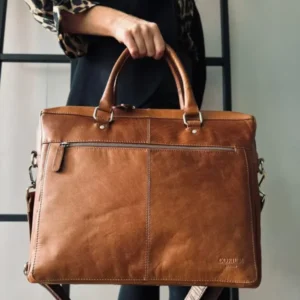 Laptop / arbejdstaske Maisy Cognac - VIAMAJA.DK