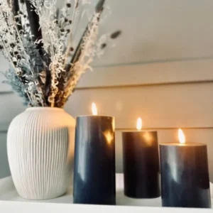 LED Bloklys / NAVY 3 stk – Inkl. fjernbetjening - VIAMAJA.DK