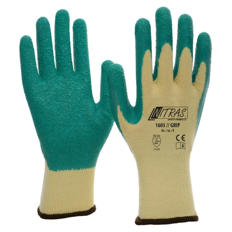 NITRAS® Strickhandschuhe, schrumpfgeraut Größe 8 – 1 Paar