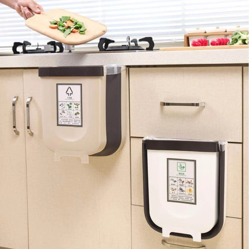 Foldable Cabinet Kitchen Trash Can - Image 0