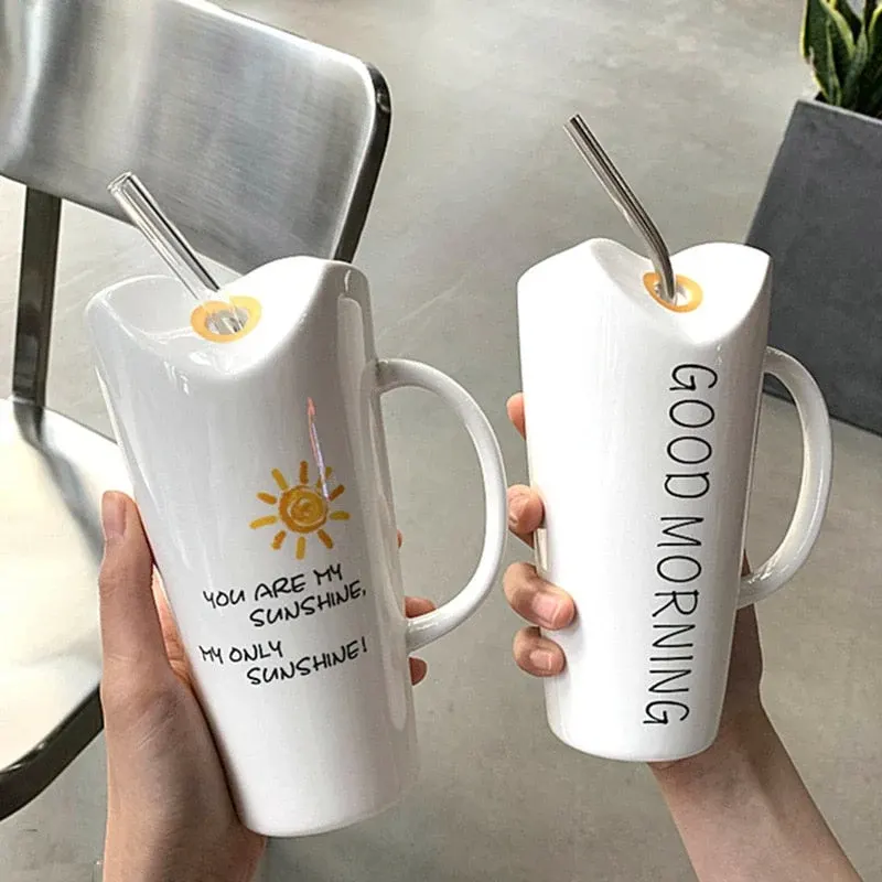 Good Vibes Elegant Ceramic Mugs - Image 0