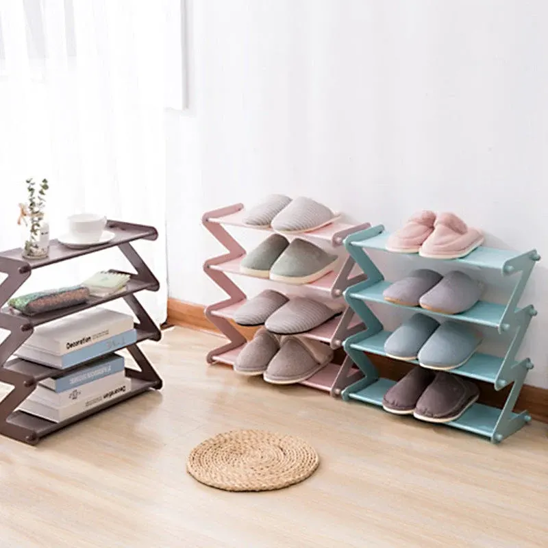 Minimal Z Adjustable Table Organizer and Shoe Rack - Image 0