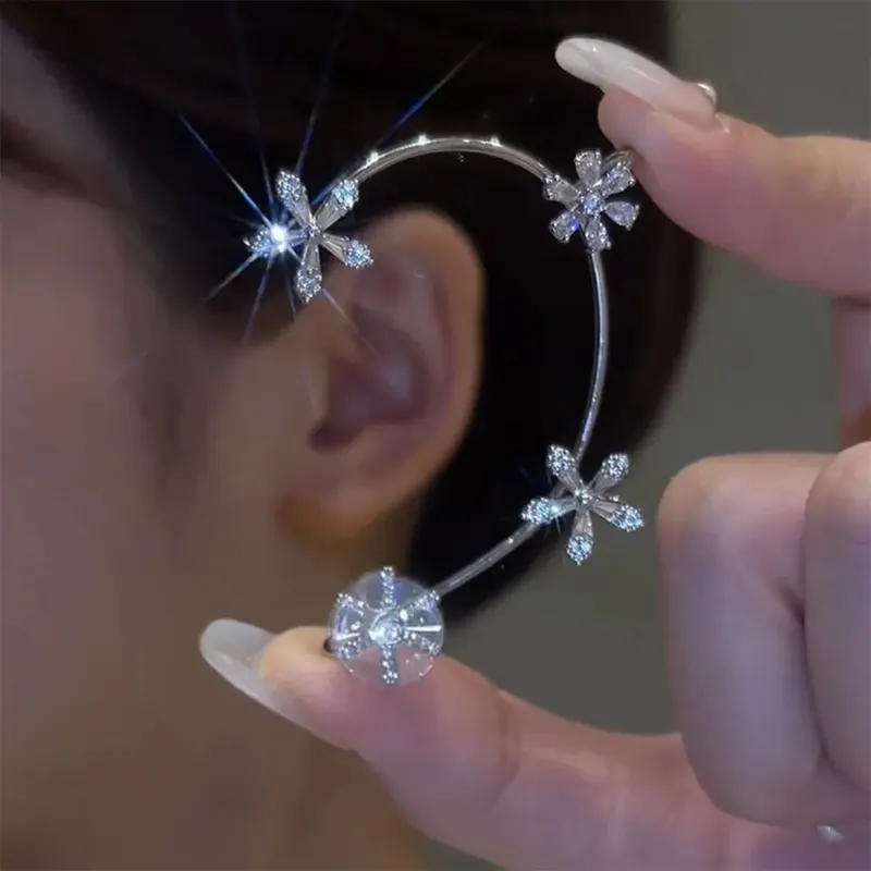 Rotating Windmill Zircon Sparkling Earring - Image 0