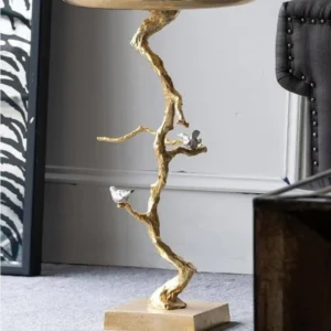 Aluminum Modern Tree Branches Coffee Side Table - Image 0
