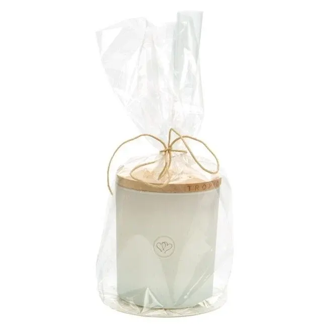 Plastic Bags round Bottom 10.2x25.4cm 40 micron and with White Insert