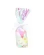 Plastic Bags round Bottom Iridescent 7x25,4 cm with paper insert