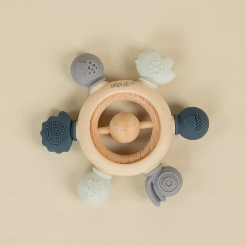 Sensorischer Beißring für Babys blau 0+