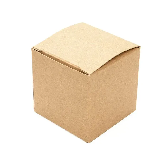 Kraft Pop & Lock Box 5x5x5 cm